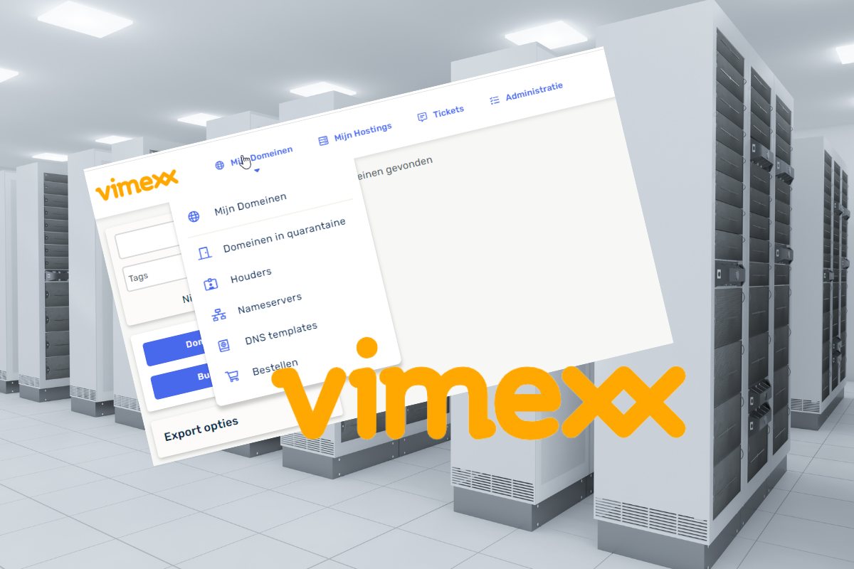 Vimexx hosting, domeinnaam en support